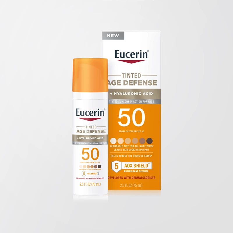  Ein Produktfoto der getönten Hyaluronsäure von Eucerin.(Foto)